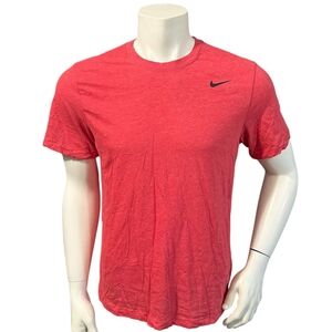 Nike Men’s Athletic T-Shirt Red Logo Shoet Sleeve Dri-Fit M